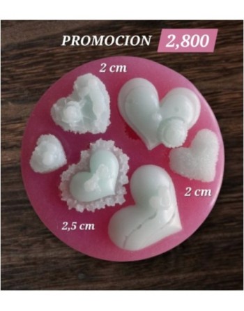 Corazones Decorados y texturizados