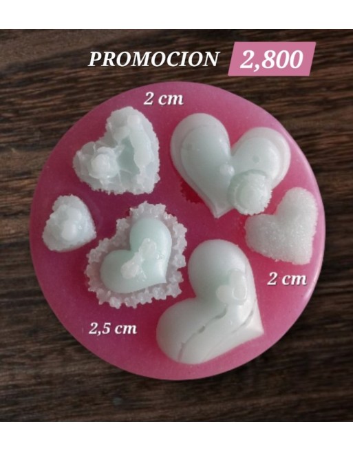 Corazones Decorados y texturizados