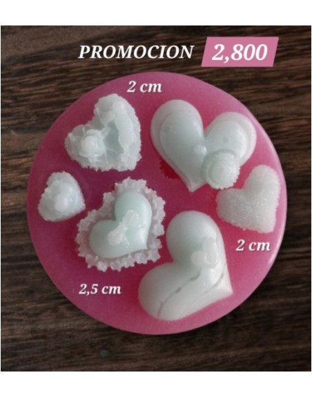 Corazones Decorados y texturizados