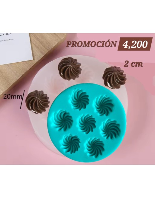 Molde de mini piezas de Crema batida