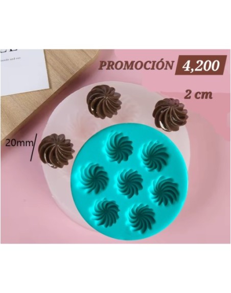 Molde de mini piezas de Crema batida