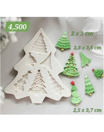 6 Mini Arboles Navideños