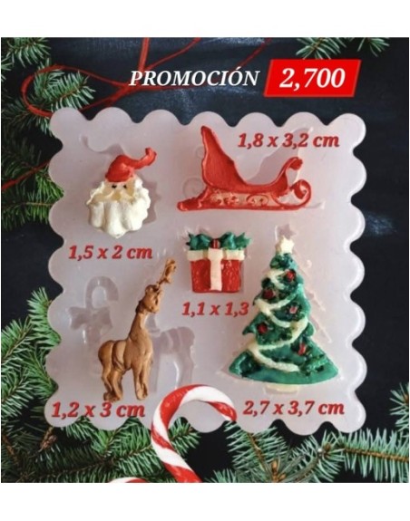 Mini - Trineo, Santa y Árbol