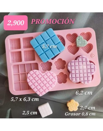 Tabletas Chocolate surtido formas