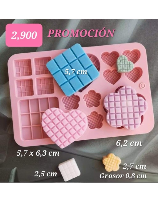 Tabletas Chocolate surtido formas