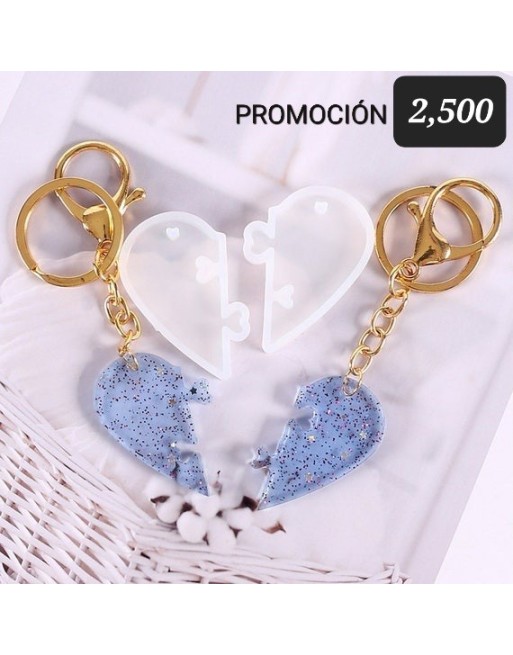 Llavero Corazon Dividido