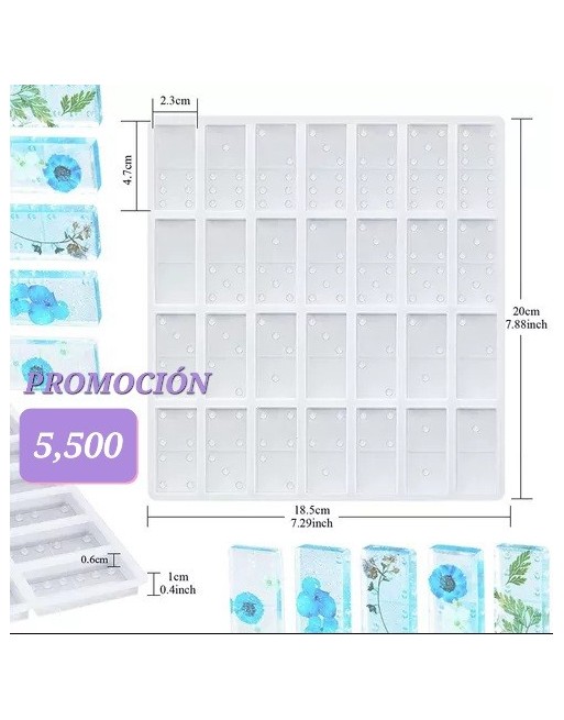 Molde de Domino 28pcs