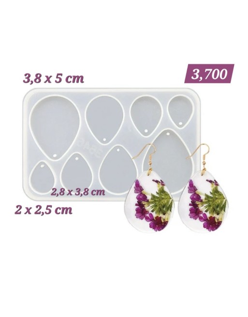 Aretes Forma de Petalo