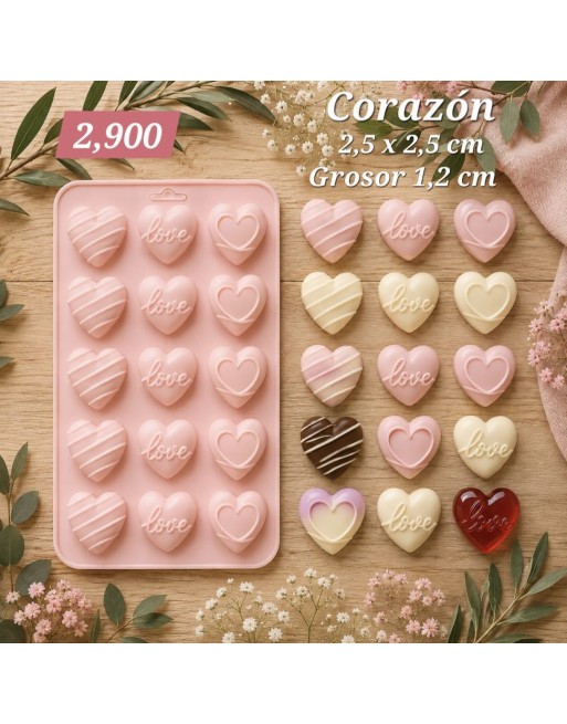 Corazones x 15 unidades