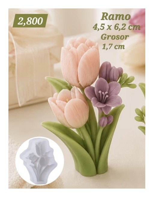 Ramo flor y tulipán 2D