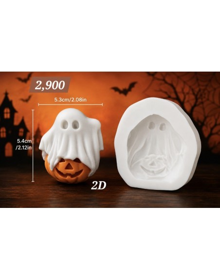 Fantasma con calabaza 2D