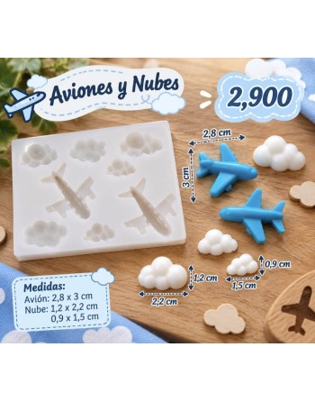 Aviones y nubes