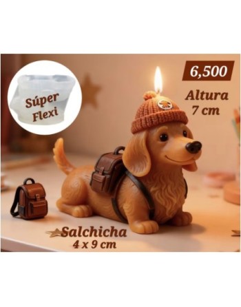 Perro Salchicha con Mochila