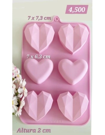 Corazones Geometricos y lisos